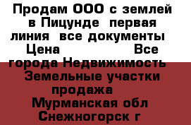 Продам ООО с землей в Пицунде, первая линия, все документы › Цена ­ 9 000 000 - Все города Недвижимость » Земельные участки продажа   . Мурманская обл.,Снежногорск г.